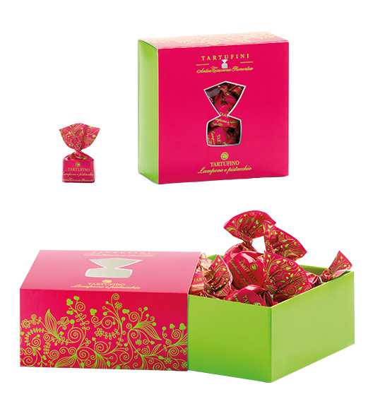 Tartufi dolci al Lampone e Pistacchio - Box